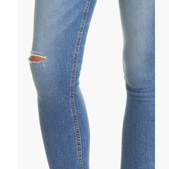 rag & bone Cate Ripped Raw Hem Ankle Skinny Jeans (Mick) 23 - Picture 4 of 11